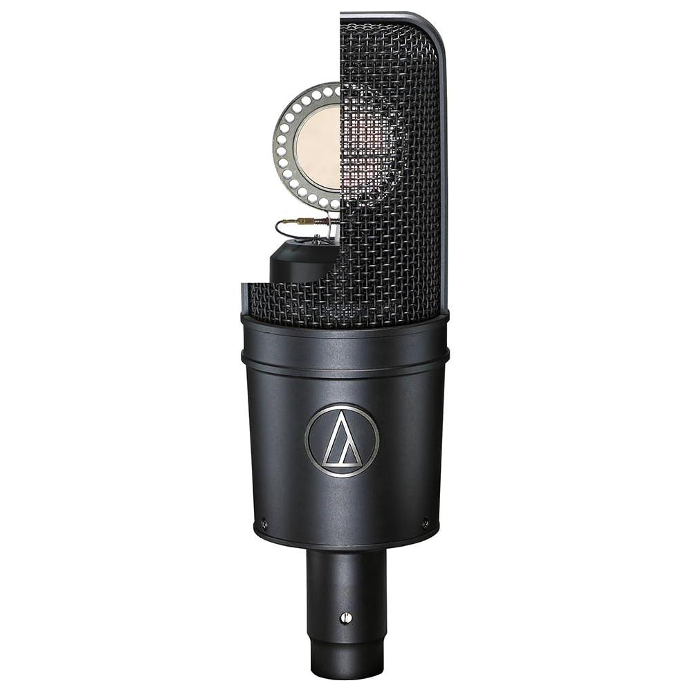 Liquid Audio Audio Technica AT4040 Cardioid Condenser MicrophoneBundle w/Pig Hog PHM10 8mm Mic Cable, Pop Filter Polishing Cloth