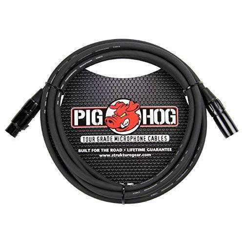 Pig Hog 10' 8mm XLR Microphone Cable - 3 Pin XLR Male to 3 Pin XLR Female