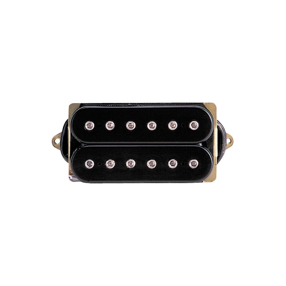 DiMarzio DP100 Super Distortion Bridge/Neck Humbucker Pickup - F-spaced - Black/White