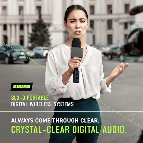 Shure SLXD15/WL85 Portable Digital Wireless System with SLXD1 Bodypack Transmitter, SLXD5 Single-Channel Receiver and WL185 Cardioid Lavalier Microphone | J52 Band (558-616 MHz)