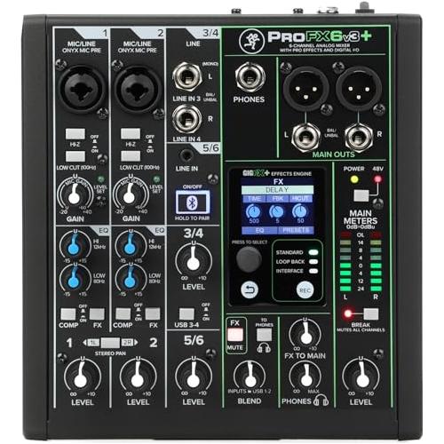 Mackie ProFXv3/v3+ Series, Professional Analog Mixer with USB, Onyx Mic Preamps and GigFX Effects Engine