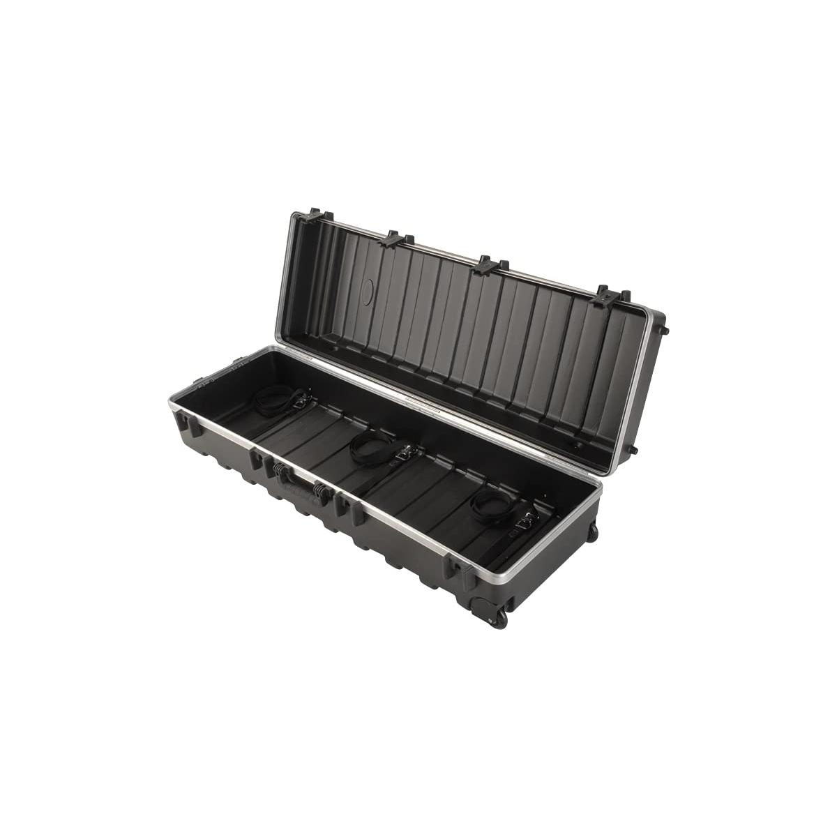 SKB ATA Large Stand Case (48 x 16-1/4 x 13) with Wheels & Straps, TSA Latches, Over-molded Handle