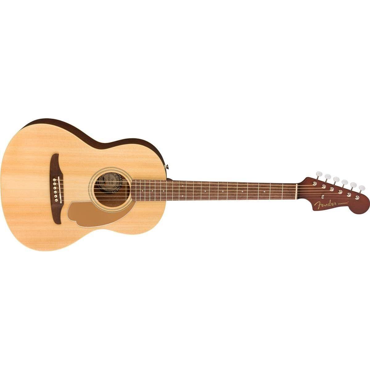 Fender Sonoran Mini Acoustic Guitar, Natural, Rosewood Fingerboard, with Gig Bag