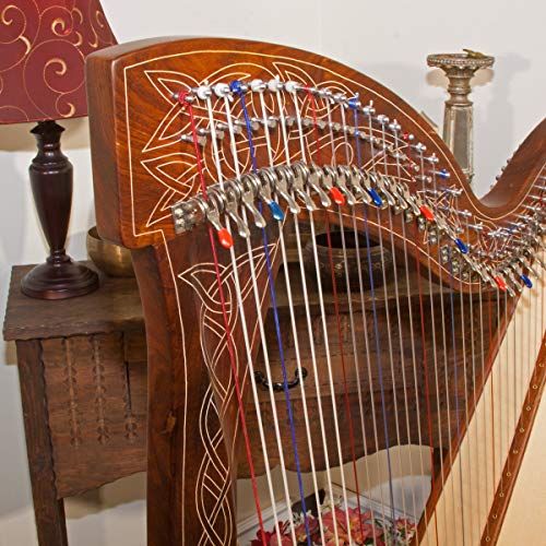 Roosebeck 36-String Celtic Meghan Harp w/Chelby Levers - Knotwork