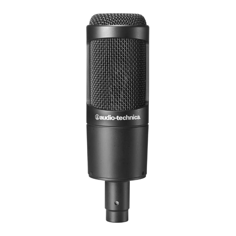 Liquid Audio Technica AT2035PK Vocal Microphone Pack for Streaming/Podcasting Bundle w/Pig Hog PHX14-10 Black Headphone Cable Polishing Cloth