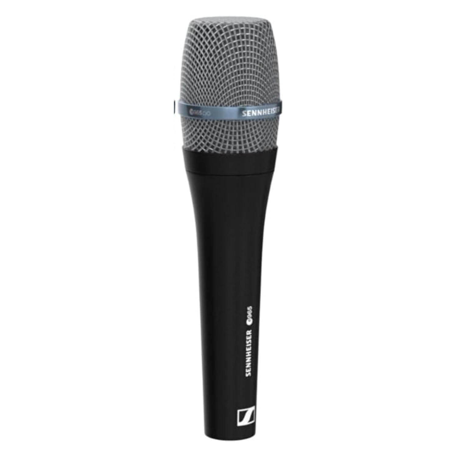 Liquid Audio - Sennheiser E 965 Condenser Handheld Vocal Microphone Bundle w/Pig Hog PHM10 8mm Mic Cable Polishing Cloth