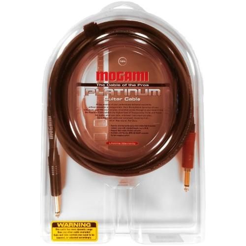 Mogami Platinum Guitar 30, Straight to Straight with Quiet Plug 30 feet