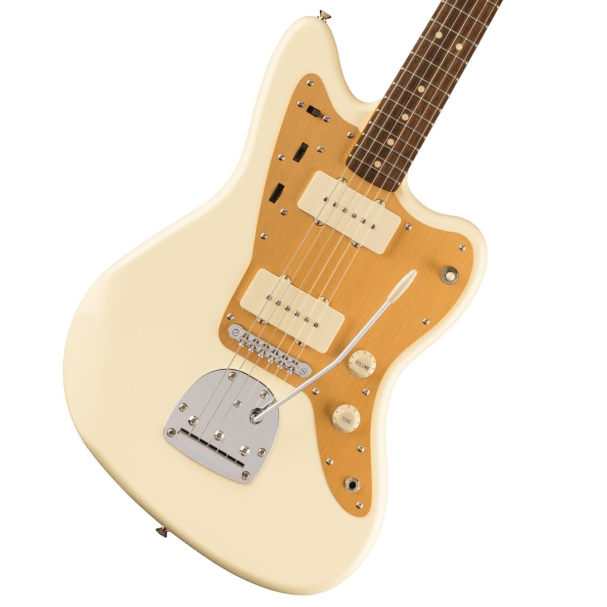 Squier J Mascis Jazzmaster Electric Guitar, with 2-Year Warranty, Vintage White, Laurel Fingerboard