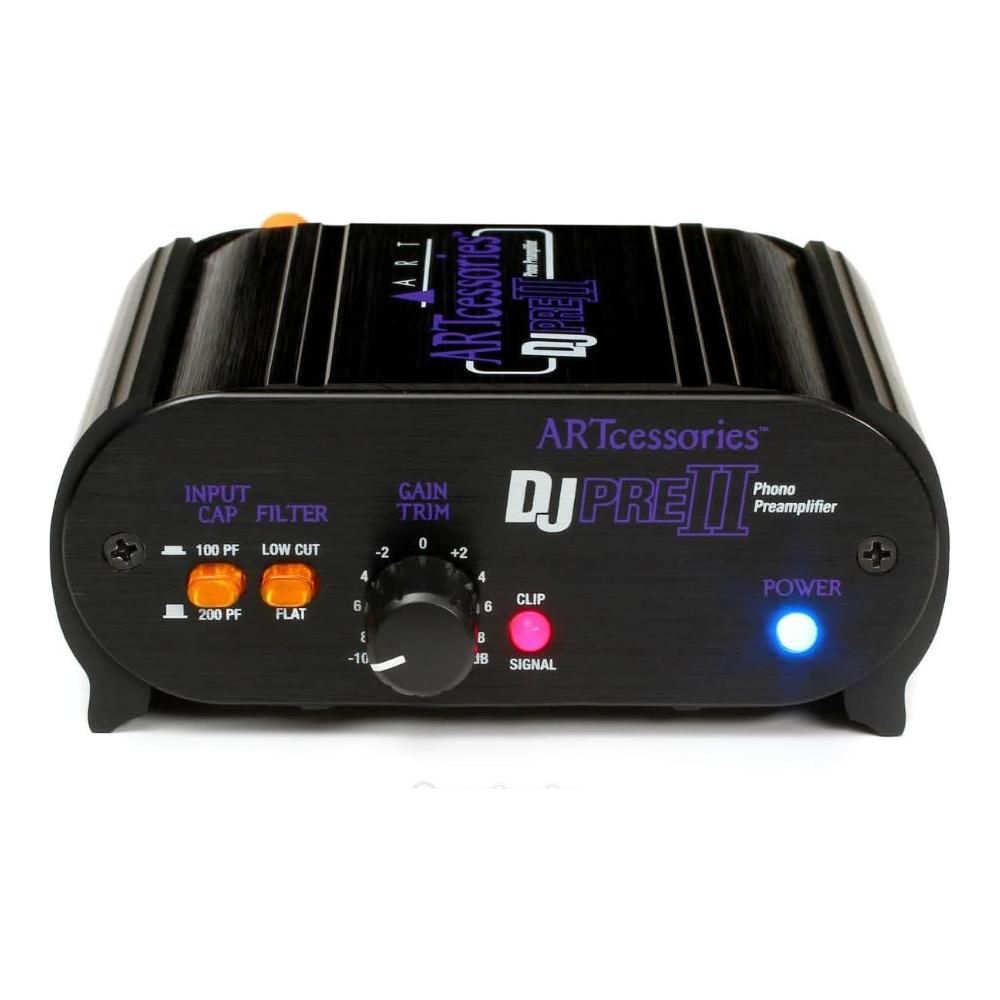 Art DJPRE II Phono Preamplifier Bundle w/ 3ft RCA-RCA Dual Cable and Liquid Audio Polishing Cloth