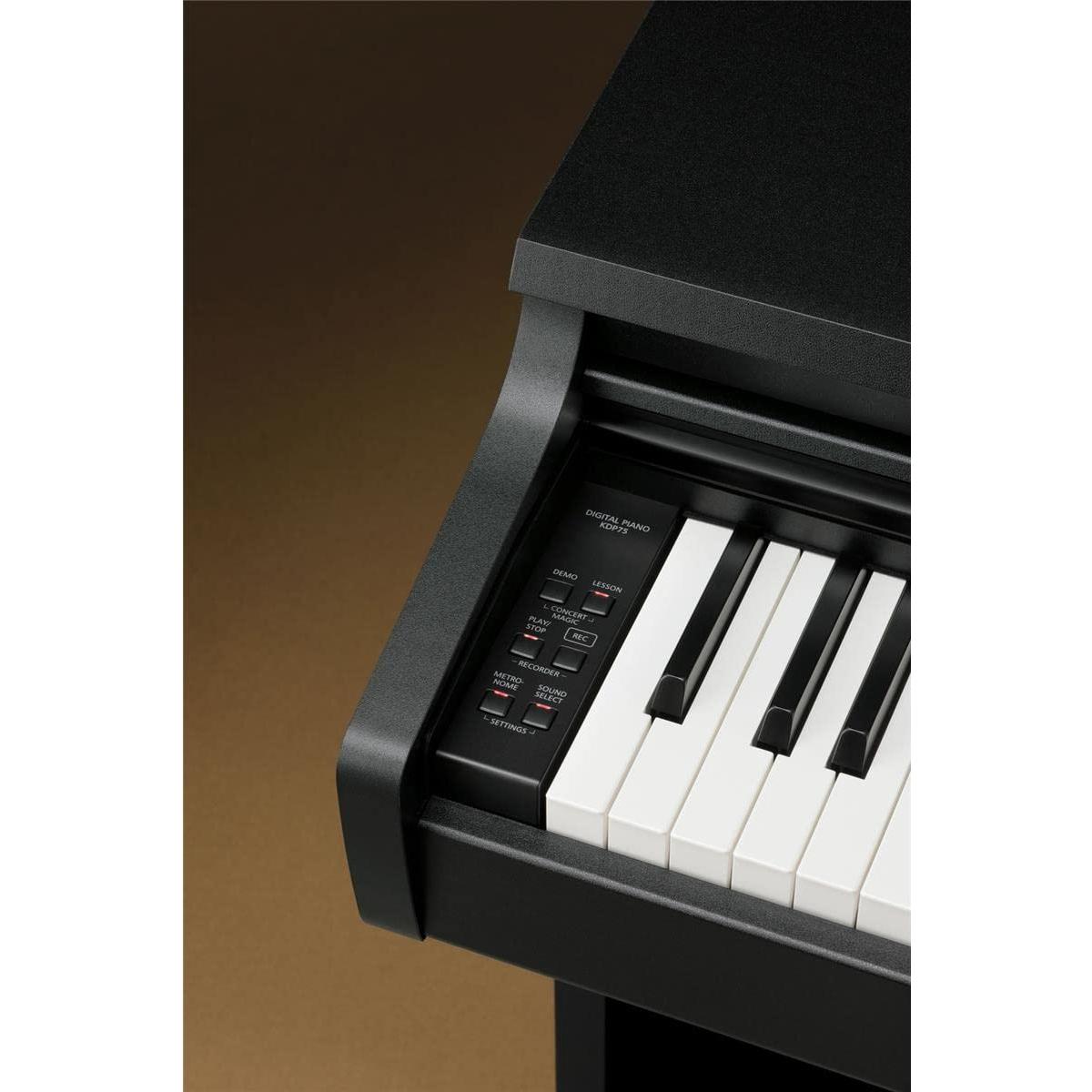 Kawai KDP75 Digital Home Piano - Embossed Black