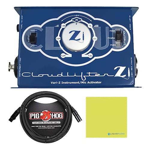 Cloud Microphones CL-Zi Cloud lifter Zi 1-CH DI Bundle w/Pig Hog Mic Cable & Liquid Audio Polishing Cloth