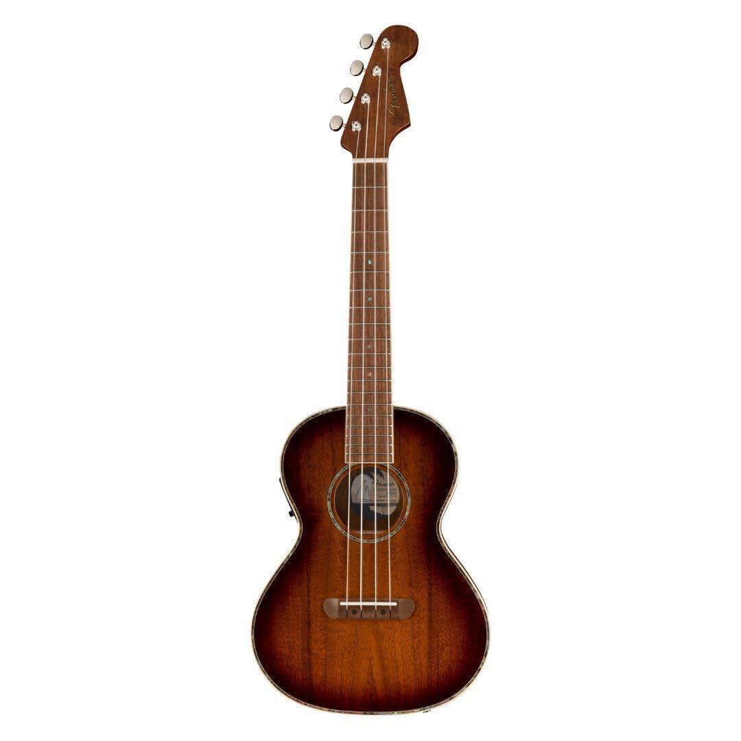 Fender Montecito Tenor Ukulele, Shaded Edge Burst, with Gig Bag