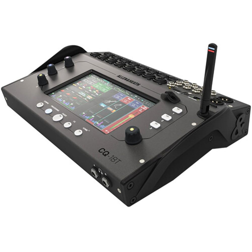 Allen & Heath CQ-18T Ultra-Compact 18in / 8out Digital Mixer with Wi-Fi Bundle with Allen & Heath CQ-18T Soft Case and Liquid Audio Polishing Cloth