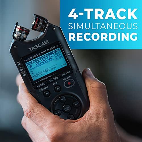 Tascam DR-40X FOUR TRACK AUDIO RECORDER/USB AUDIO INTERFACE