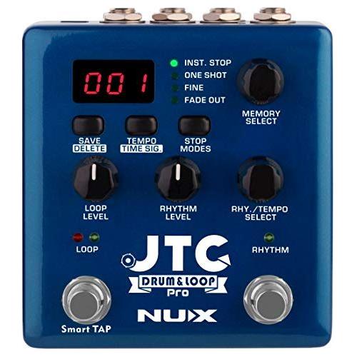 NUX JTC PRO Drum Loop PRO Dual Switch Looper Pedal 6 hours recording time 24-bit and 44.1 kHz sample rate