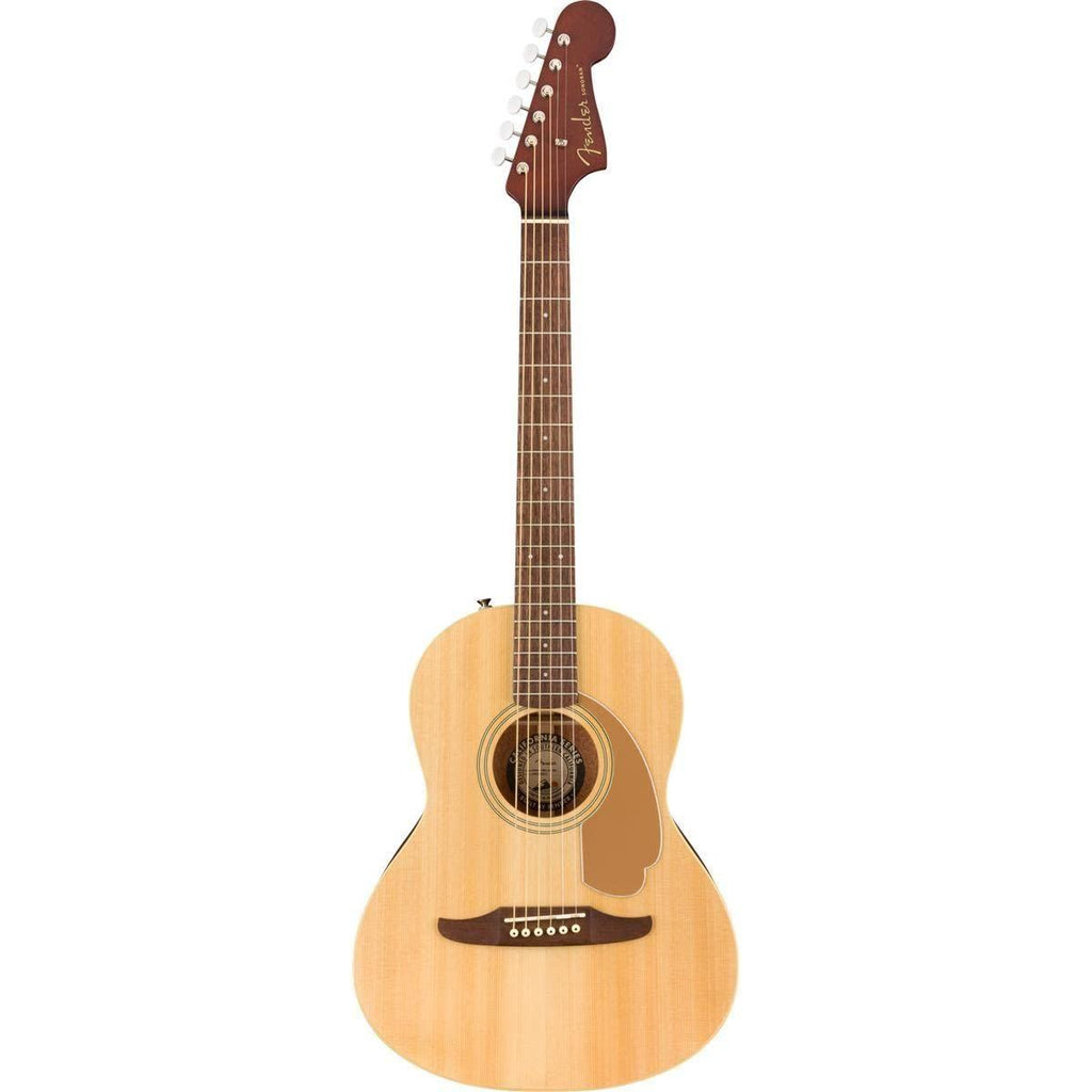 Fender Sonoran Mini Acoustic Guitar, Natural, Rosewood Fingerboard, with Gig Bag