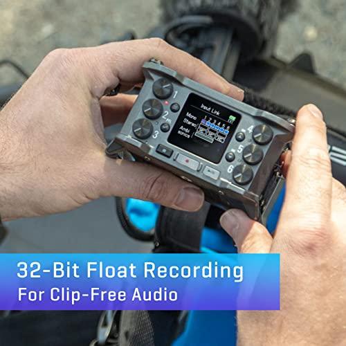 Zoom F6 Field Recorder/Mixer, Professional Field Recording, Audio for Video, 32-Bit Float Recording, 14 Channel Recorder, 6 XLR Inputs, Timecode, Ambisonics Mode, Battery Powered, iOS Wireless Control