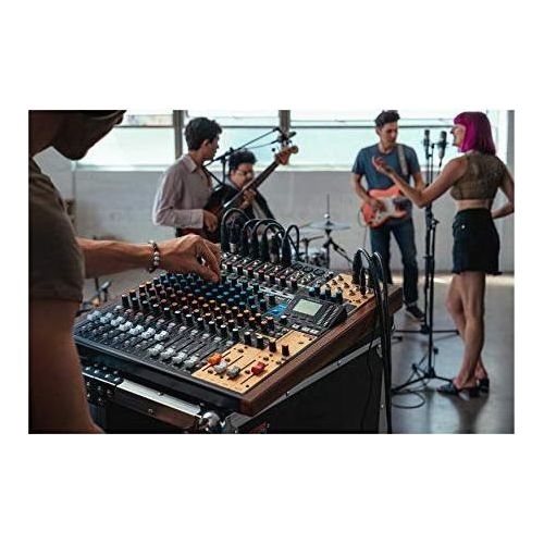 Tascam Model 16 All-In-One 16-track Mixing and Recording Studio, Analog Mixer, Digital Recorder, USB Audio Interface