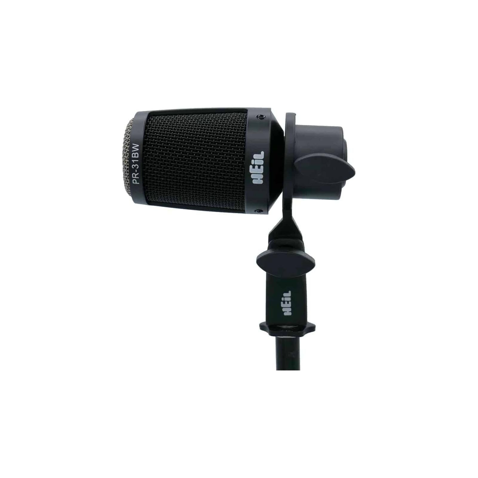 Heil Sound PR-31 BW All-Purpose Dynamic Microphone - Drum and Cymbal Microphone - Black