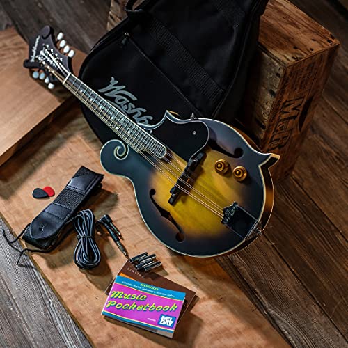 Washburn Americana Series, 8-String Mandolin, Right, Sunburst (M3EK-A)