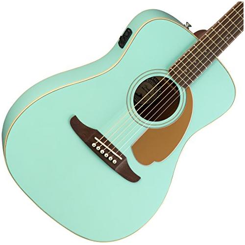 Fender Redondo Player Acoustic Guitar, with 2-Year Warranty, Belmont Blue, Walnut Fingerboard