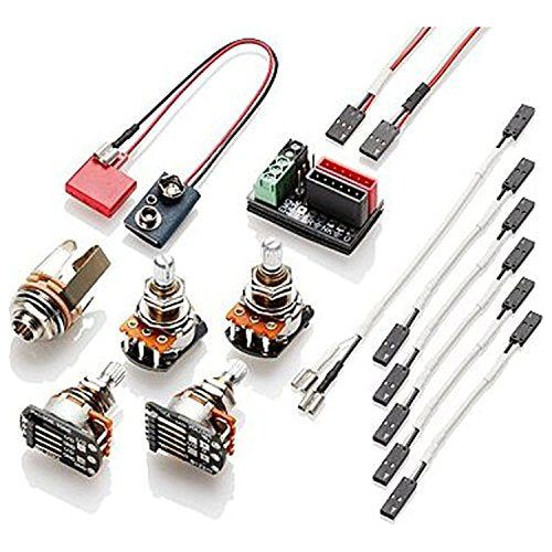 EMG Solderless Wiring Kit for 1-2 Active Pickups - Short Shaft (Strat) 10mm