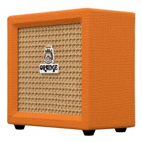 Orange Crush Amp Mini 3W Analogue Combo Battery Powered Amp Bundle with 2 Batteries & Liquid Audio Polishing Cloth - Electric Bass Guitar Amp, Portable Practice Amp, Mini Speaker Amplifier