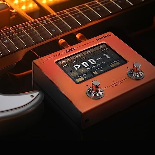 Hotone Ampero Mini MP-50 Guitar Bass Amp Modeling IR Cabinets Simulation Multi Language Multi-Effects with Expression Pedal Stereo OTG USB Audio Interface