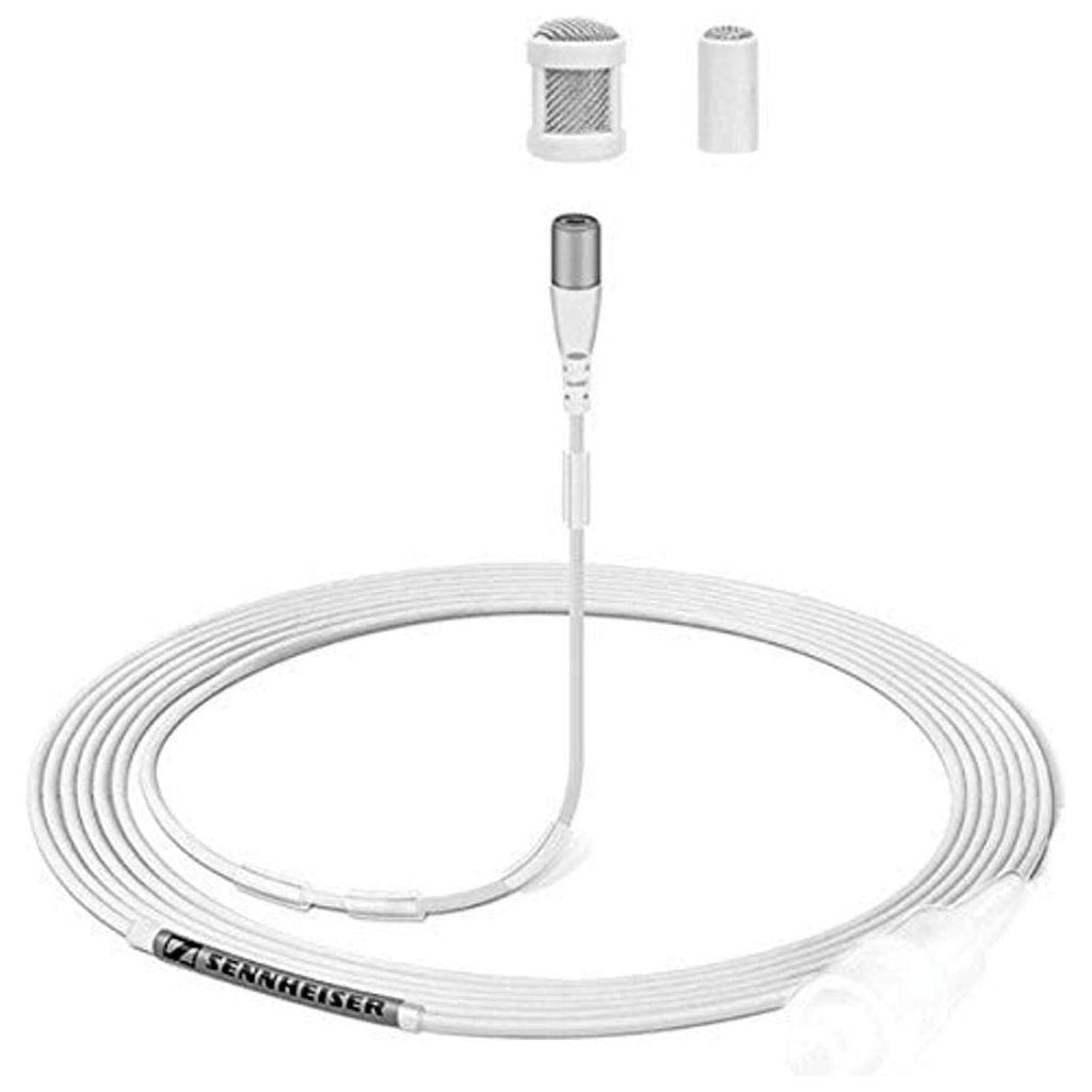 Sennheiser Pro Audio MKE 1-4-1 - Omnidirectional Subminiature Lavalier Microphone with 3-Pin Lemo Connector - White