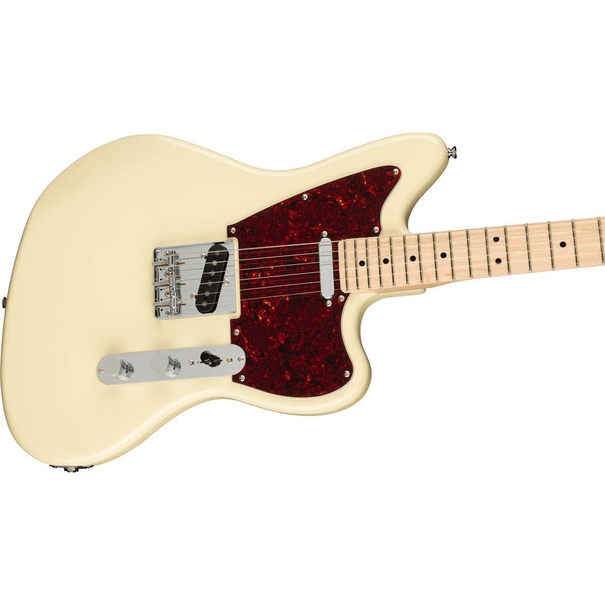 Squier Paranormal Offset Telecaster Electric Guitar, with 2-Year Warranty, Olympic White, Maple Fingerboard