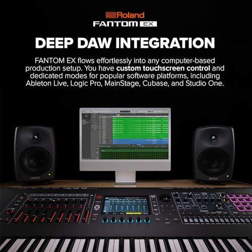 Roland FANTOM 8 EX Synthesizer | Top-Tier FANTOM with 88 Synth-Action Keys | Updated & Enhanced with the Latest Technology | Advanced Sound Engines | Over 7000 Onboard Sounds | Deep DAW Integration