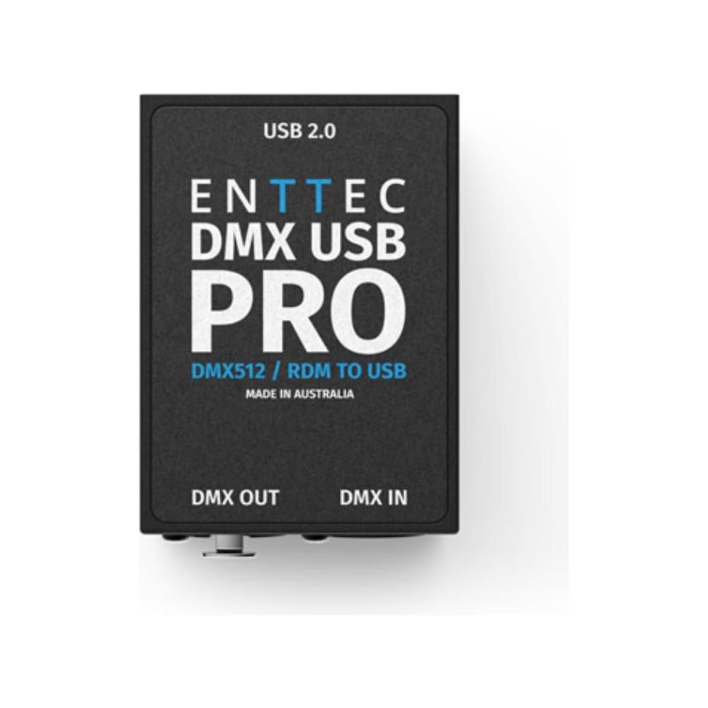 Enttec DMX USB PRO 70304 RDM Lighting Controller Interface Bundle w/DMX Adapter 5 Pin(M) to 3 Pin(F) XLR and Liquid Audio Polishing Cloth