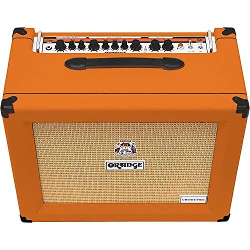 Orange Orange Crush CR60C 1x12 60-Watt Combo Orange w/Pig Hog 10' Guitar Instrument Cable, a Power Supply AC Adapter, 12-Pack Guitar Picks & Liquid Audio Polishing Cloth