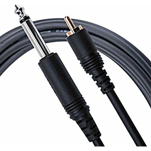 Mogami Pure Patch PR Professional Audio Adapter Cable, 1/4" TS Male Plug and RCA Male Plug, Straight Connectors