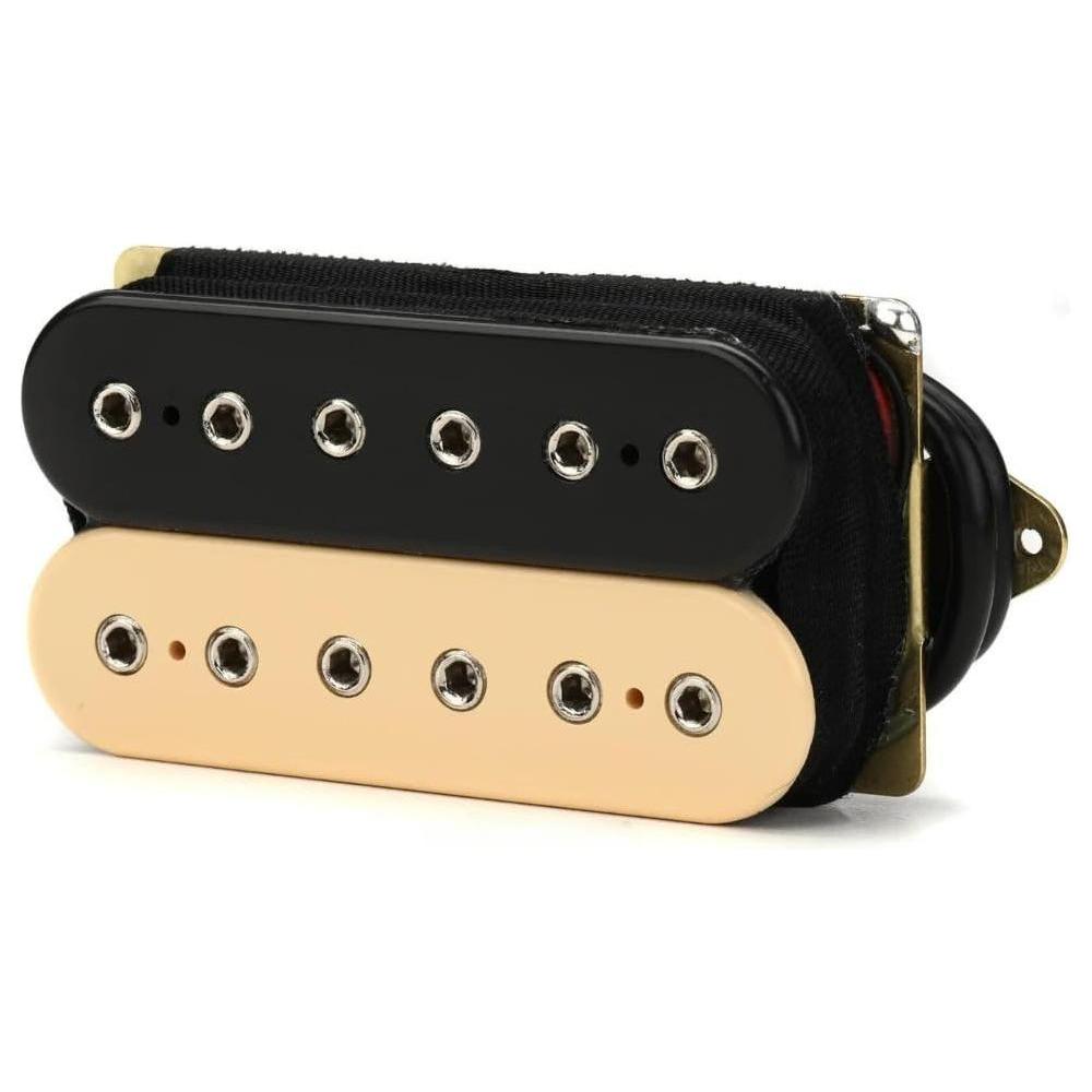 DiMarzio DP100BC Super Distortion Humbucker Pickup, Black/Cream with 12x Guitar Picks and Liquid Audio Polishing Cloth