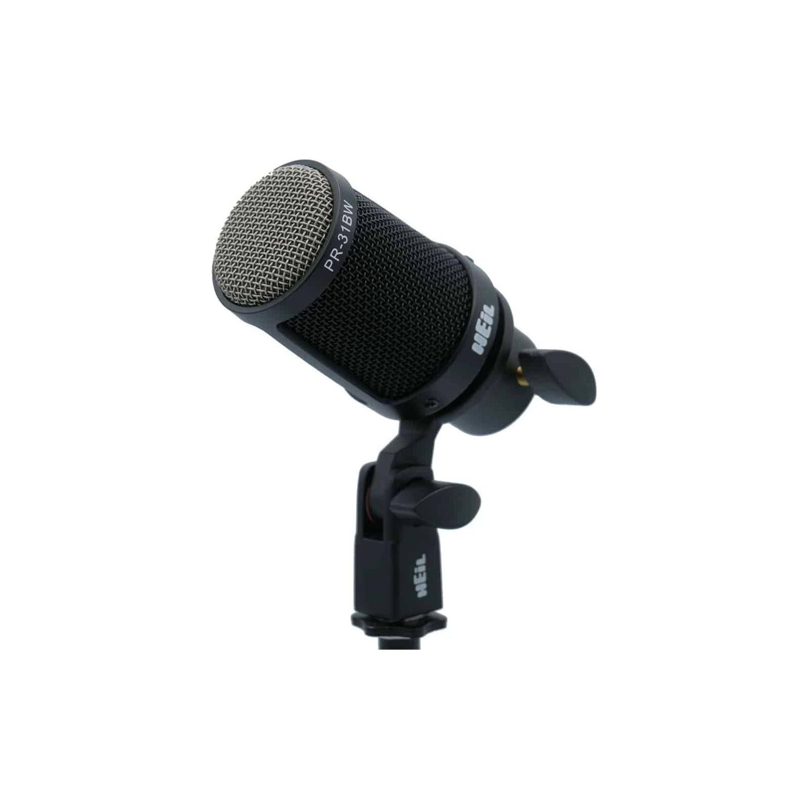 Heil Sound PR-31 BW All-Purpose Dynamic Microphone - Drum and Cymbal Microphone - Black