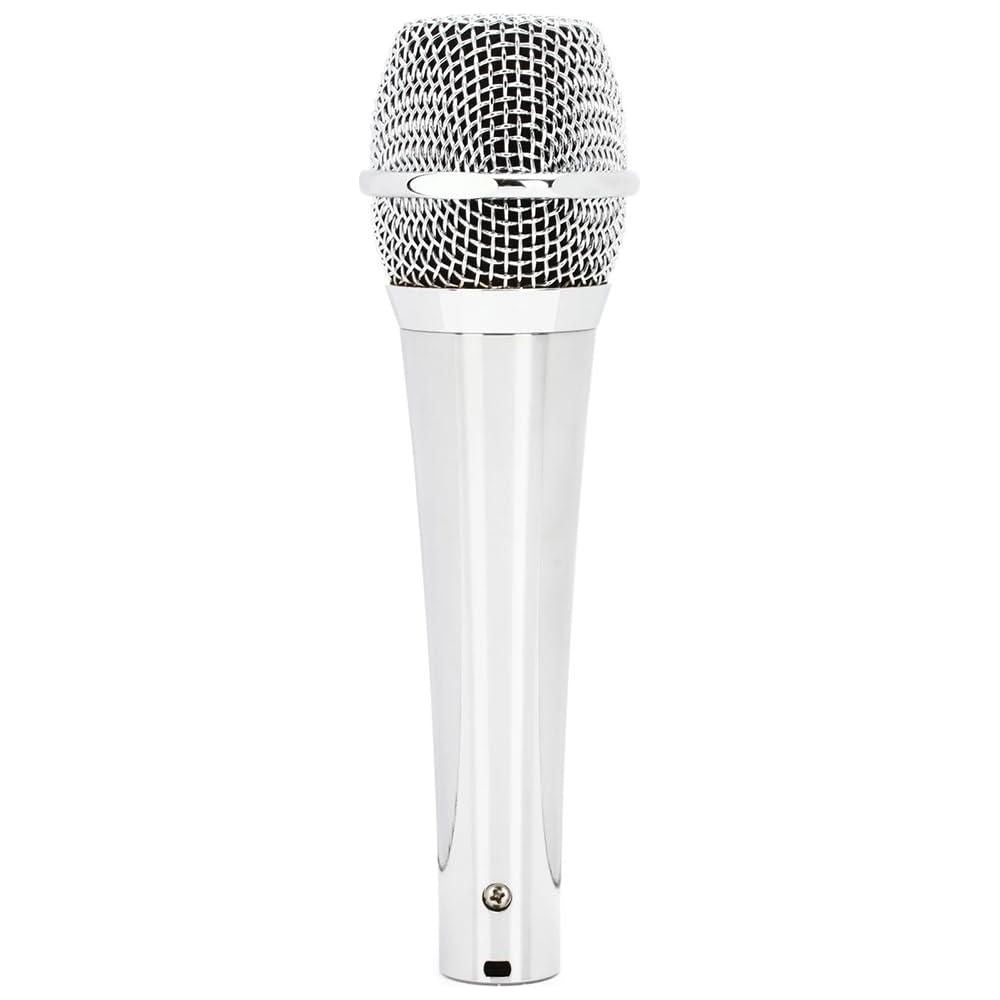 Liquid Audio sE Electronics V7 Supercardioid Dynamic Vocal Microphone in Chrome Finish Bundle w/Pig Hog PHM10 8mm Mic Cable Polishing Cloth