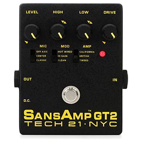 Tech 21 SansAmp GT2 Tube Amp Emulator Pedal