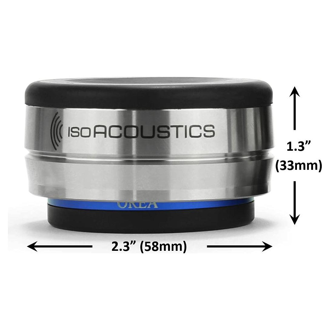 IsoAcoustics OREA Graphite Isolator Feet for Audio Components and Turntables