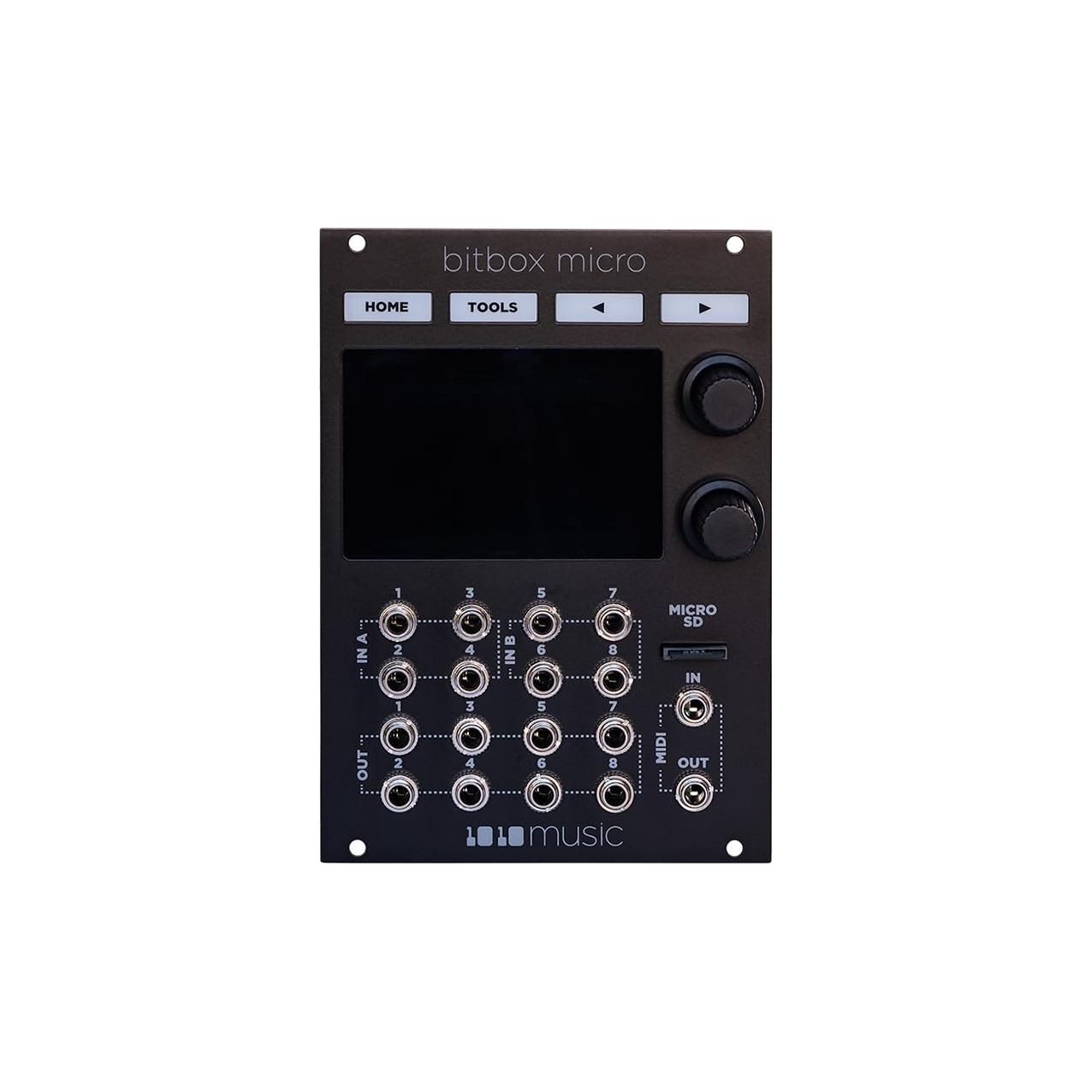 1010music Bitbox Micro Eurorack Compact Sampler with Touchscreen - Black