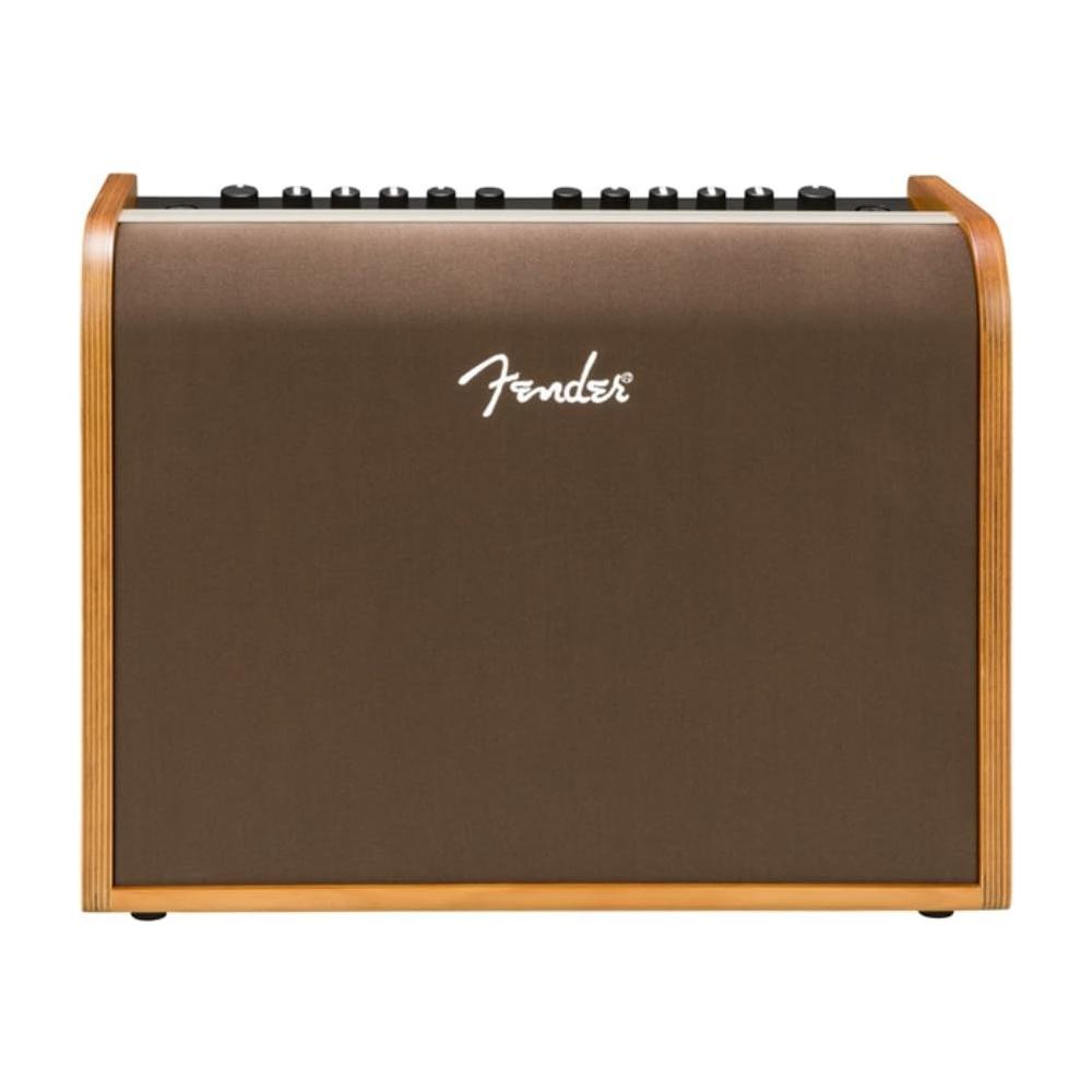 Fender Acoustic Guitar Amplifier 100-watt, Natural Blonde Bundle w/Pig Hog PCH10BK Black Woven Instrument Cable, Power Cable and Liquid Audio Polishing Cloth