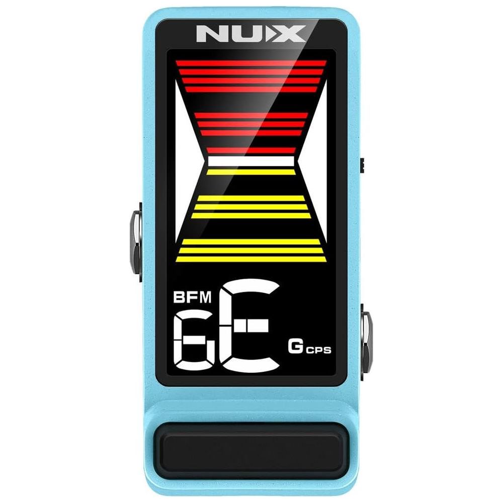 NuX Effects NTU-3 Flow Tune MKII Guitar/Bass Tuner Pedal with 4 Tuning Modes, Blue