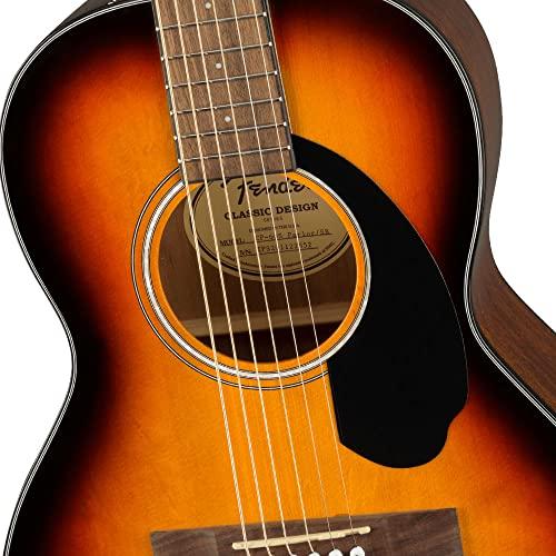 Fender CP-60S Parlor Acoustic Guitar, with 2-Year Warranty, 3-Color Sunburst