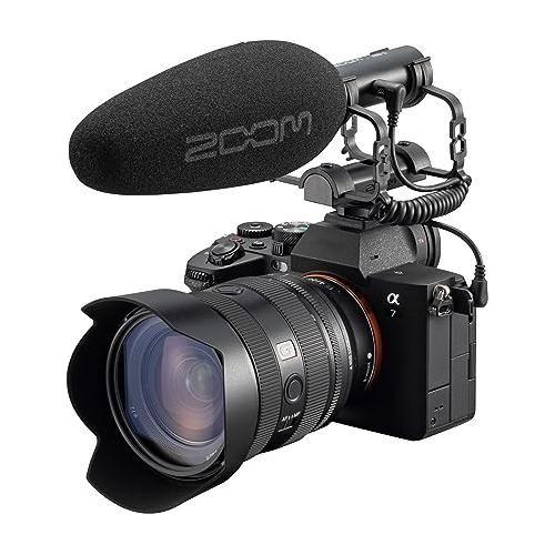 Zoom ZSG-1 Stereo On-Camera Microphone, for Capturing Dialogue and Sound Effects, Highly Directional, Shockmount, Lightweight, Use with Camera or Mobile Phone, for Content Creators