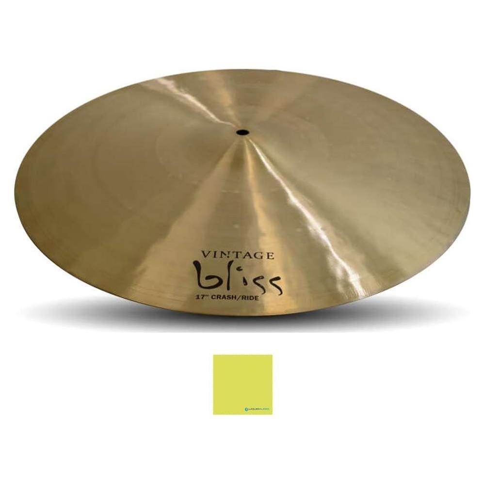 Dream Cymbals and Gongs VBCRRI17 Vintage Bliss Crash/Ride 17" Cymbal Bundle w/Liquid Audio Polishing Cloth