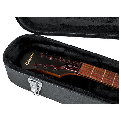 Gator Cases Hard-Shell Wood Case for Semi-Hollow Guitars; Fits Gibson