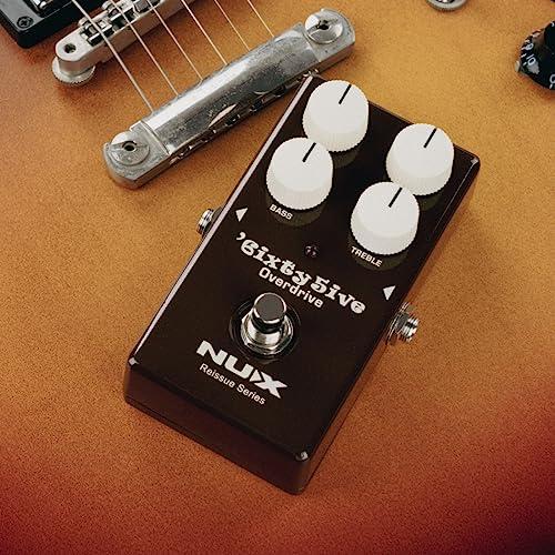 NUX 6ixty5ive Overdrive Effect Pedal, True-bypass Hardware Switching