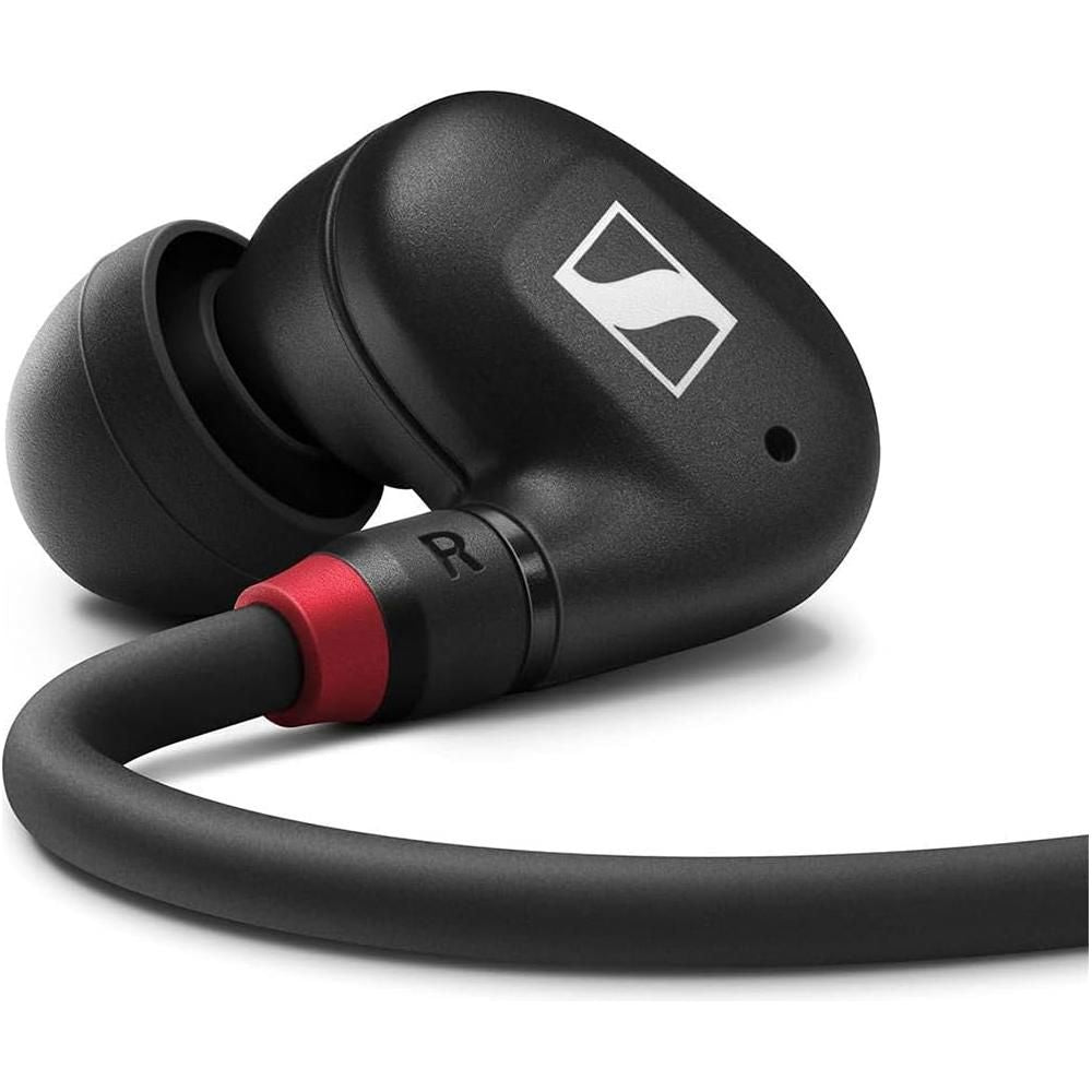 Liquid Audio Sennheiser IE 100 PRO in-ear Monitor, Black Bundle w/Sennheiser IE PRO BT Connector Polishing Cloth