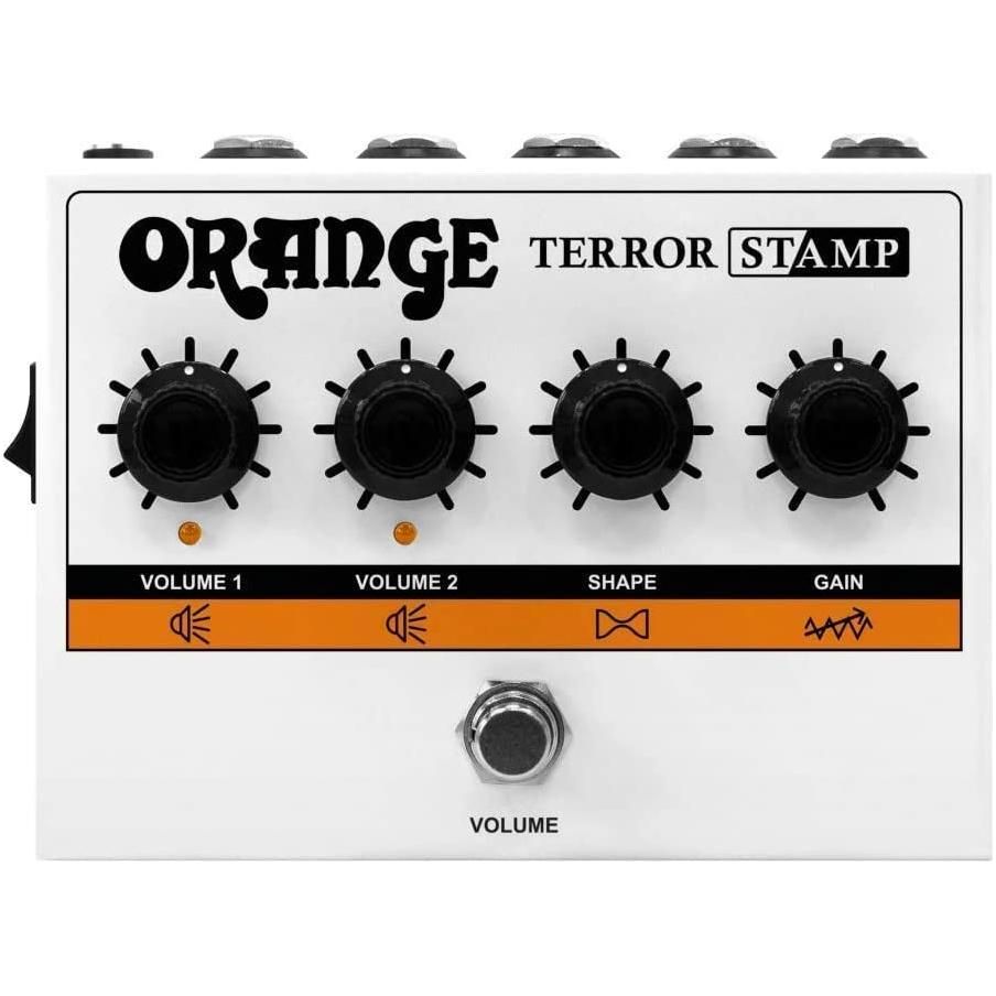 Orange Amps Terror Stamp 20W Hybrid Valve Solid State Guitar Amp Bundle w/Pig Hog Woven Instrument Cable, 2 x Pedal Patch Cables, Power Supply and Liquid Audio Polishing Cloth (6 Items)