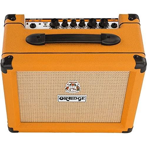 Orange Crush 20 20W 1x8 Guitar Combo Amp Bundle w/Pig Hog Woven Instrument Cable, Power Cable, 12X Picks, and Liquid Audio Polishing Cloth